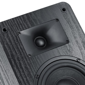 Saiyin passive speakers dimensions showing 6.5 inches wide by 10.6 inches high