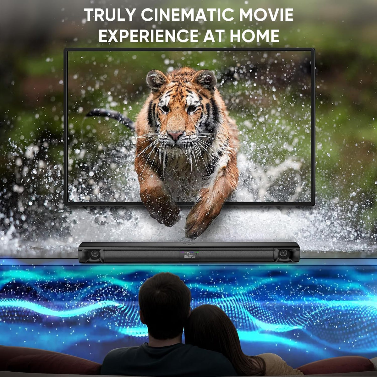Saiyin sound bar base adds stability for secure placement.