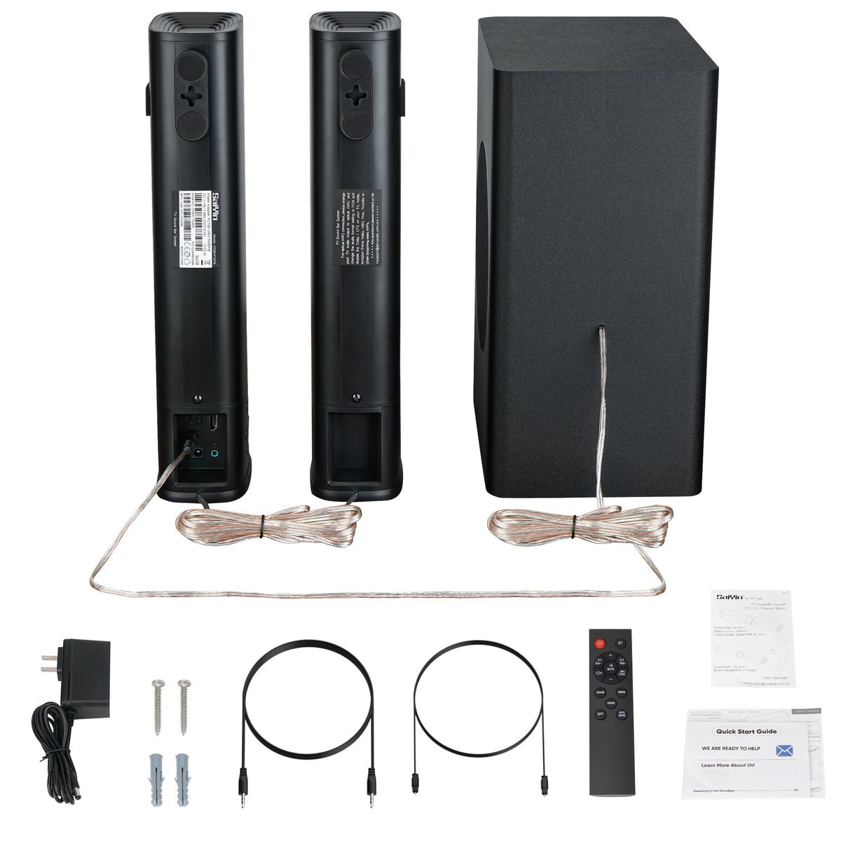 Saiyin soundbar dsp-modes tailor sound for movies, music, and news.