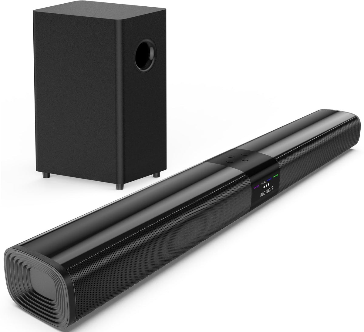 Saiyin sound bar with 5.25 inch subwoofer delivers immersive audio for movies.