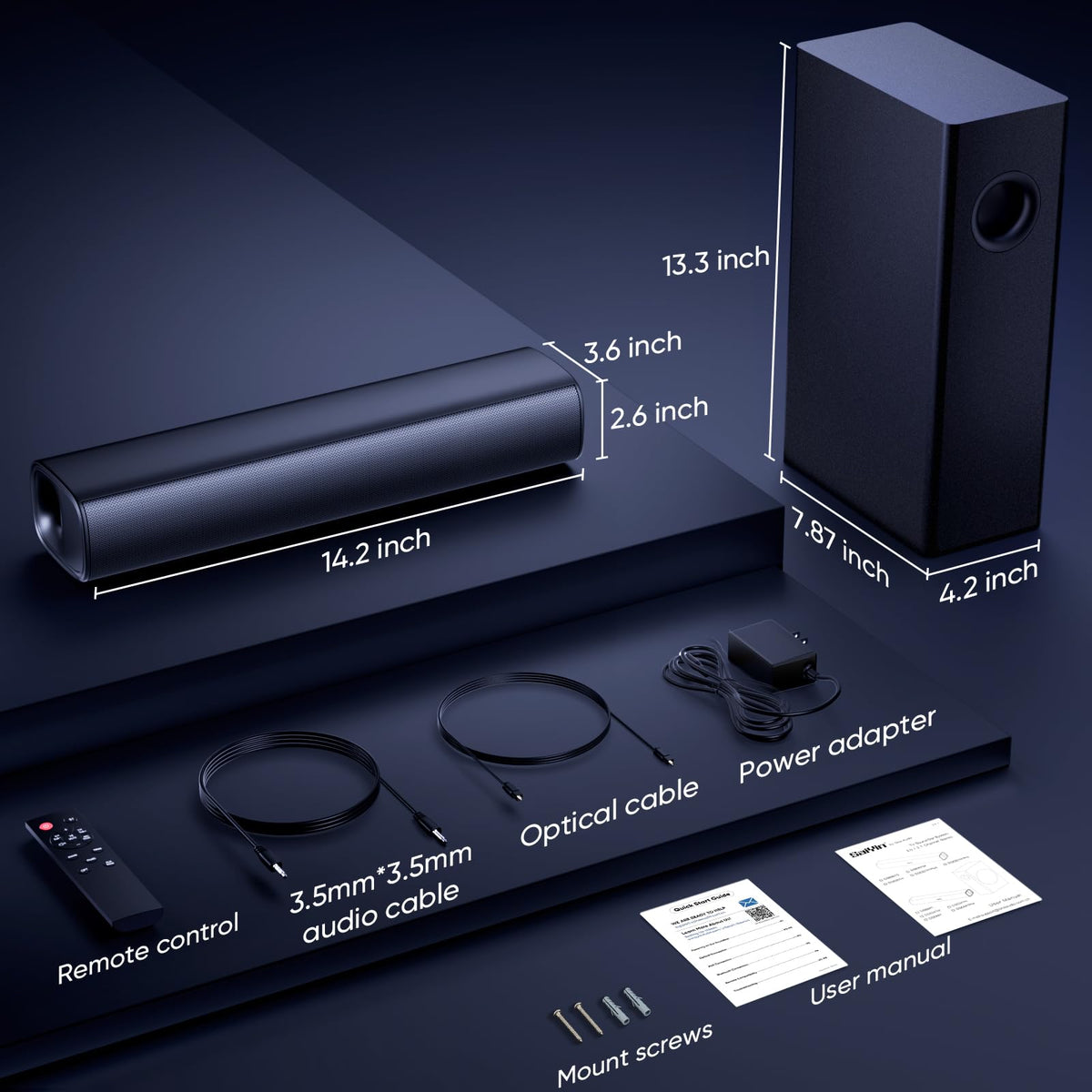 Saiyin remote control enabling precise bass and volume adjustments