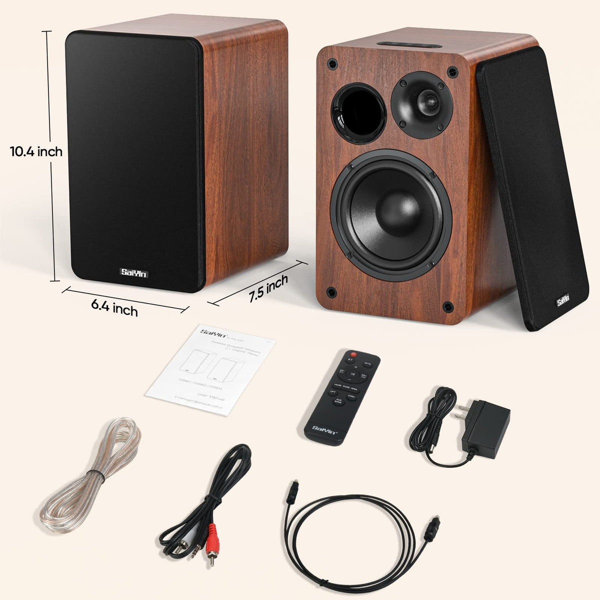 Saiyin turntable compatibility note about Bluetooth transmitter requirement.