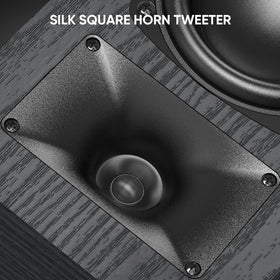 Saiyin wall-mount-ready passive speakers shown in flexible placement