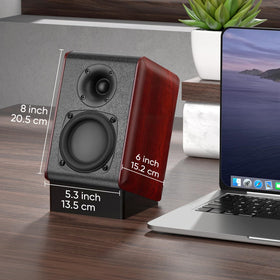 Saiyin close-up of woofer and silk dome tweeter ensuring smooth highs