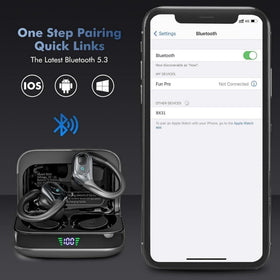 Sajawass IPX7 waterproof earbuds withstand sweat and rain