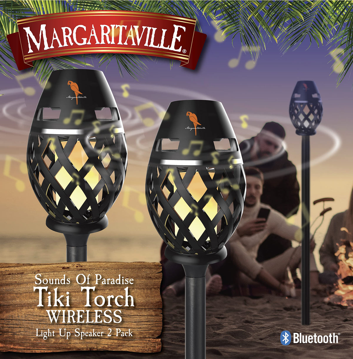 Sakar Margaritaville tiki torch gift-pack ready for occasions.
