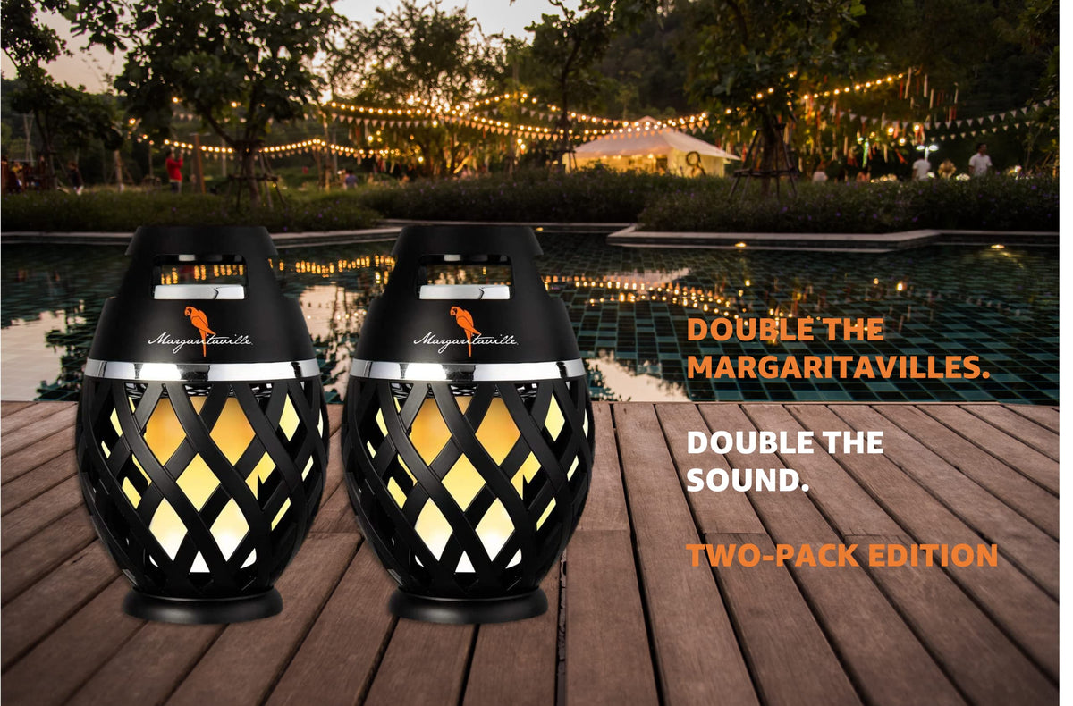 Sakar Margaritaville tiki torch easy Bluetooth pairing with second speaker.