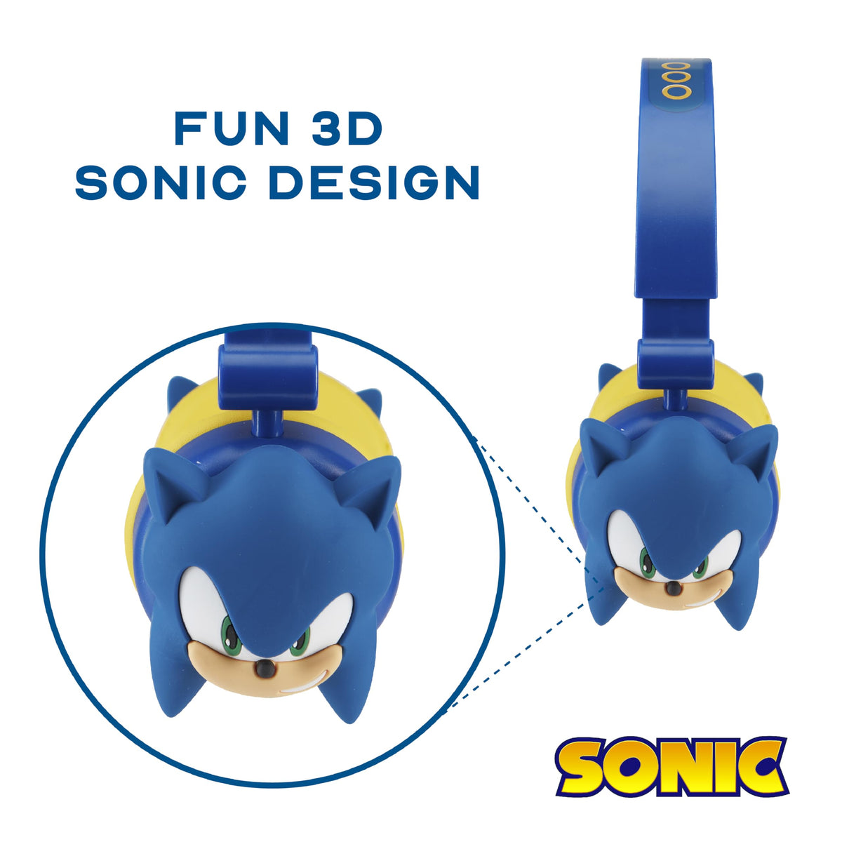 Sakar Sonic close-up of ear cushion highlighting comfort and soft padding