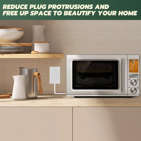 Saker Outlet Concealer wall-mount friendly design enables clean alignment along walls.