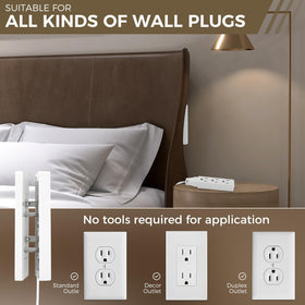 SakerPlus three AC outlets exposed for multiple devices with organized access