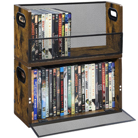 Salajory front view 2-pack showing neat media rows and quick access