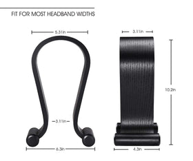 SAMDI Omega-design headphone stand, sleek silhouette for desk decor.