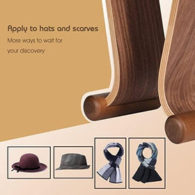 SAMDI walnut stand side profile highlighting curved cradle and secure support