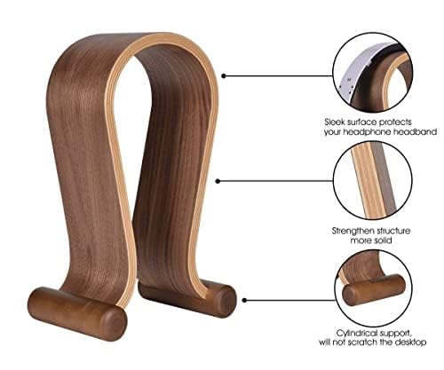 SAMDI walnut close-up of smooth top surface protecting headband finish