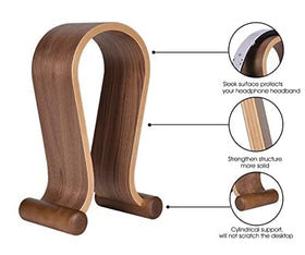SAMDI walnut close-up of smooth top surface protecting headband finish