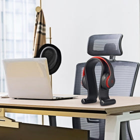 SAMDI stand in a recording studio, ideal for monitoring headphones.