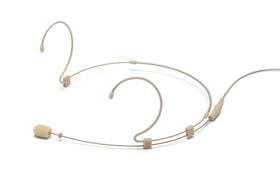 SAMSON DE50x windscreens and collar clip reduce wind noise and wire clutter.