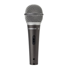 SAMSON Q6 front view showing microphone body and capsule, durable build benefits