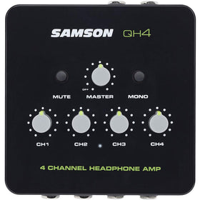 Samson QH4 close-up of inputs and knobs highlighting robust connectors and easy adjustments