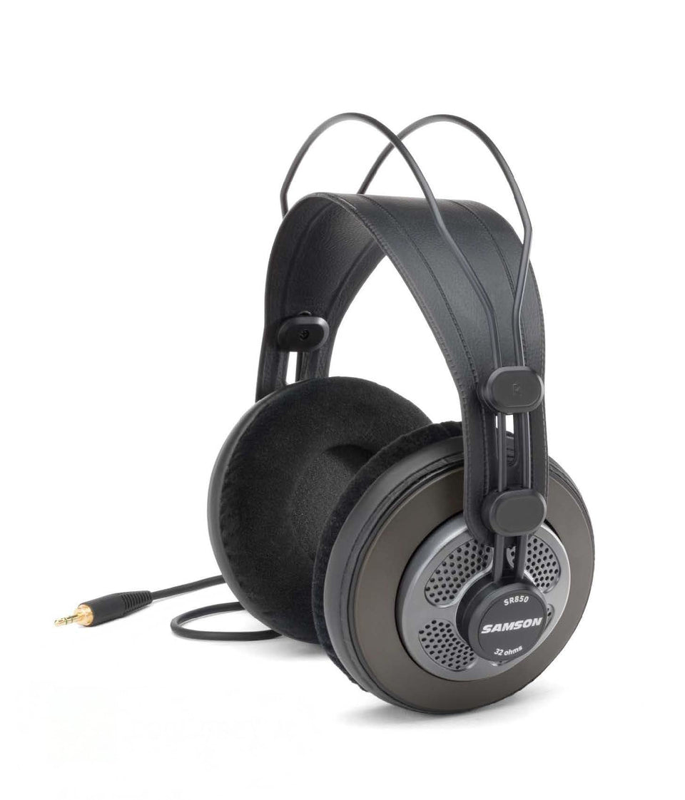 SAMSON SR850G front view showing graphite finish and professional look for studio use