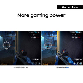 Samsung 24 Essential Monitor eye care mode reduces blue light for longer sessions.