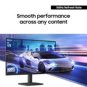 Samsung monitor delivers smooth motion at 100Hz for gaming and video.