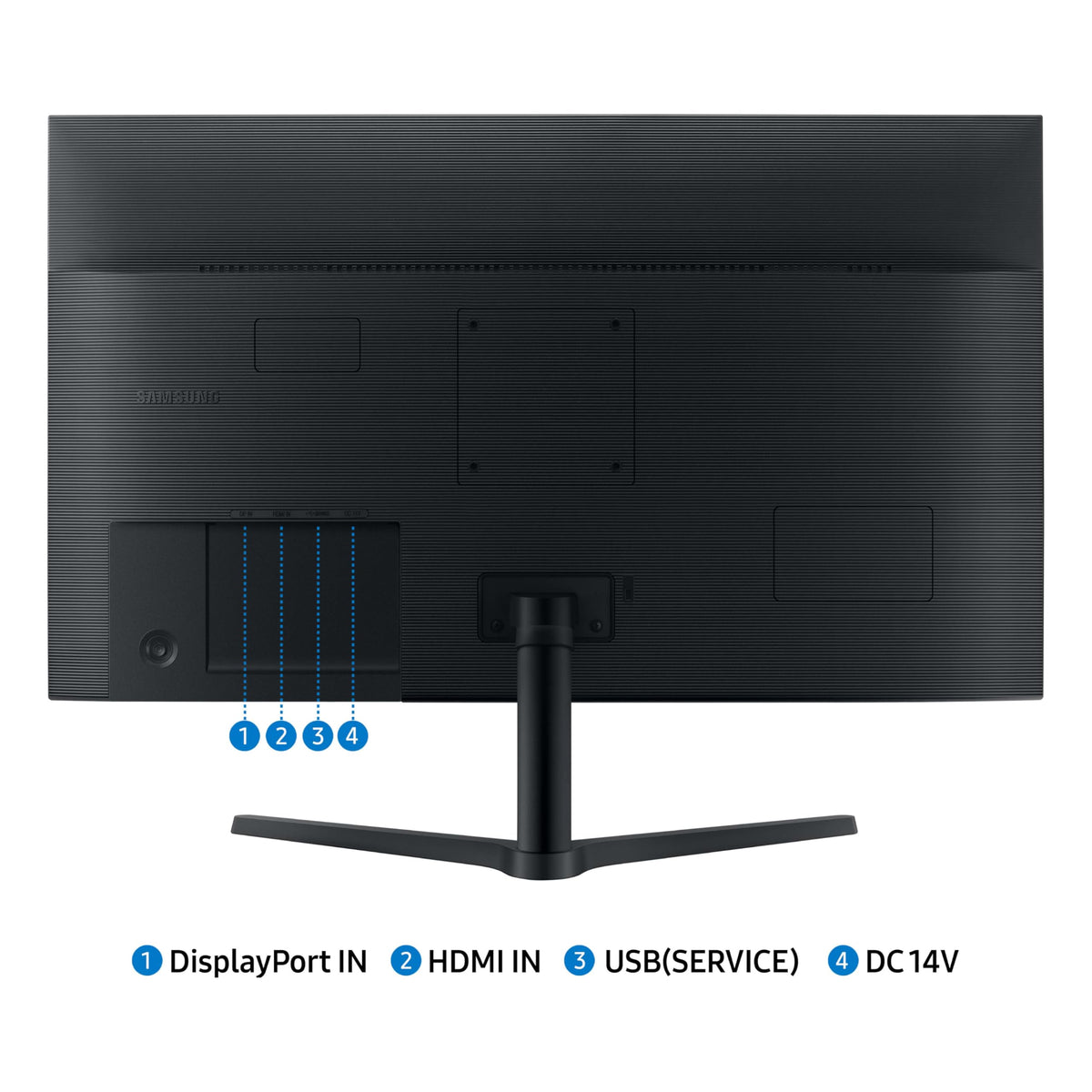 Samsung 32-inch advanced eye care with Flicker-Free technology minimizes glare and fatigue.