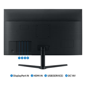 Samsung 32-inch advanced eye care with Flicker-Free technology minimizes glare and fatigue.