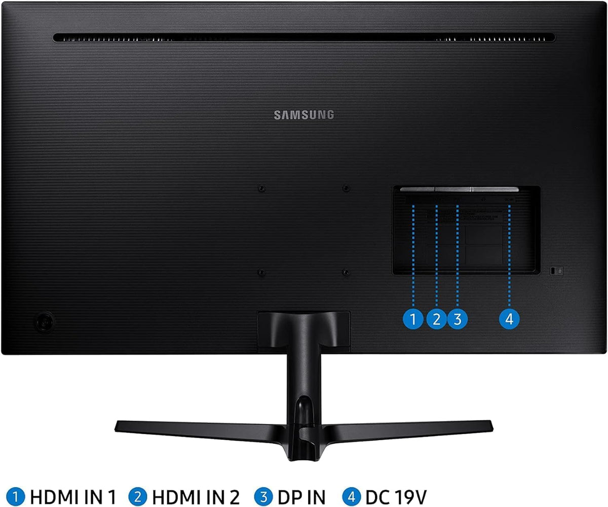 Samsung 32-Inch 4K UHD monitor eye saver mode reduces blue light during long sessions.