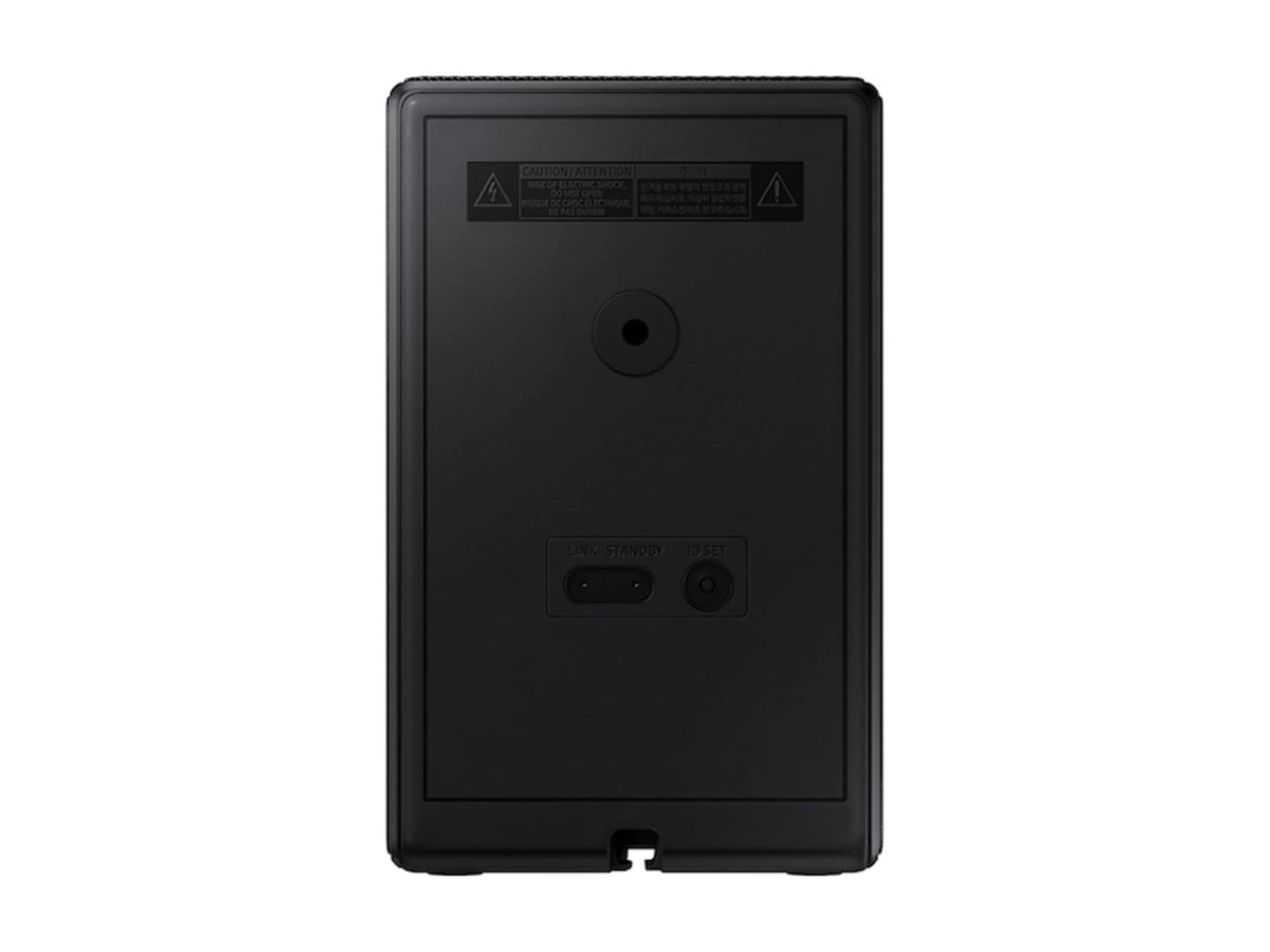 SWA-9500S sleek black finish blends with home theater decor