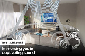 SWA-9500S rear speakers enhance surround sound stage behind seating