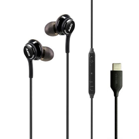 Samsung AKG Earbuds braided cable close-up shows durable, tangle-free design