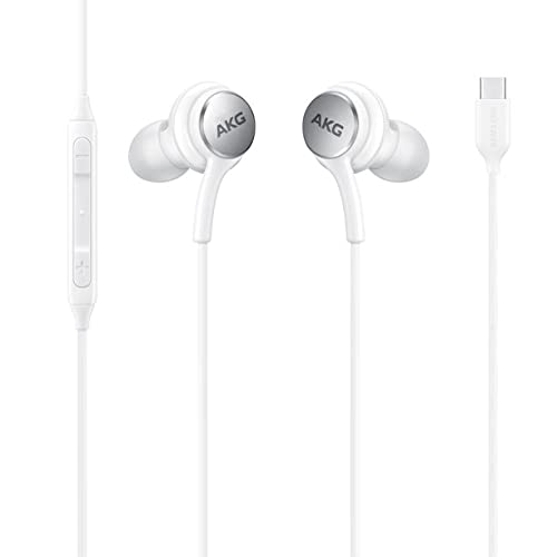 Samsung AKG braided cable detail showing durable tangle-resistant cord benefit