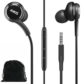 Samsung AKG front packaging showing earbuds and pouch for reliable transport