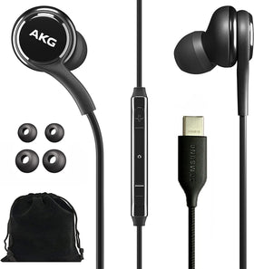Samsung AKG Earbuds USB-C corded close-up for high-quality Galaxy audio