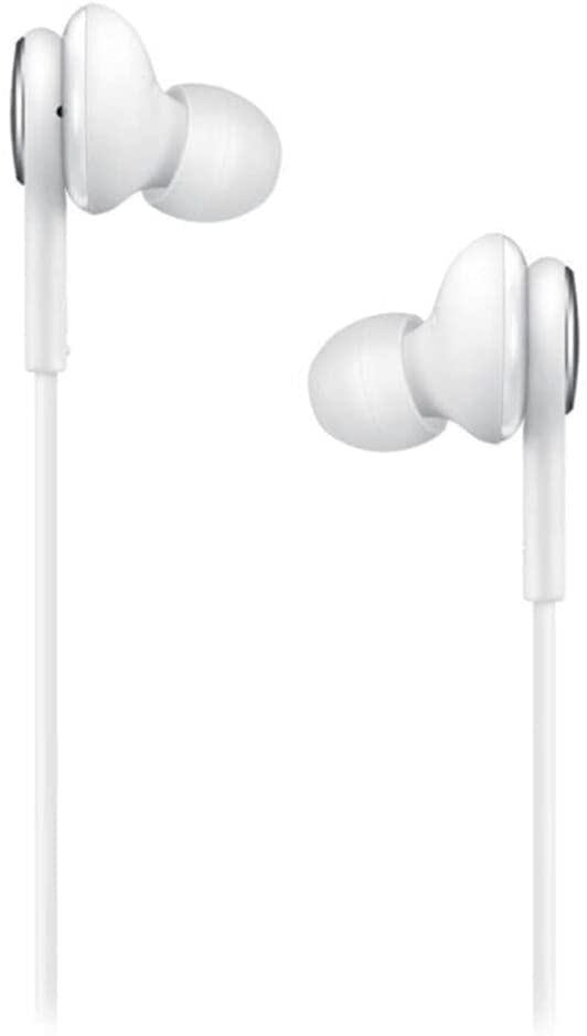 Samsung AKG earbuds beside velvet pouch for compact protected storage