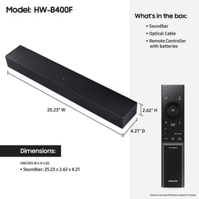 Samsung B400F voice enhance mode boosts dialogue clarity during shows.