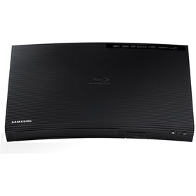Samsung Blu-ray Wi-Fi setup display showing smart features