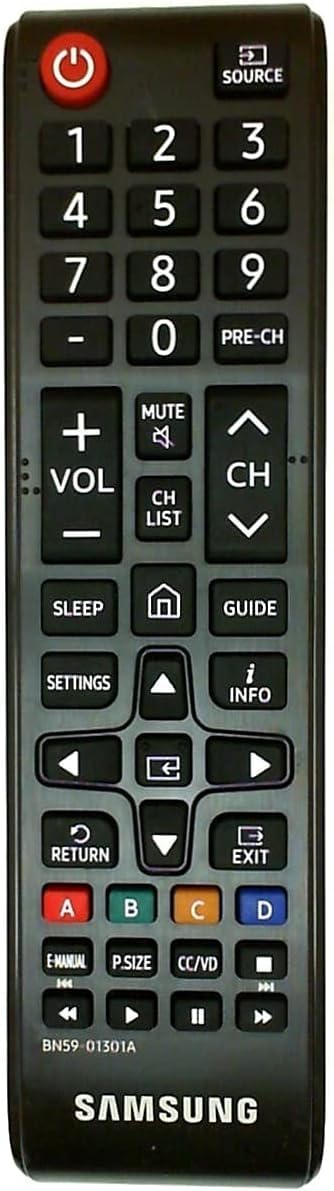 Samsung BN59-01301A front view showing buttons and layout for easy control