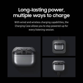 Samsung Buds3 Pro USB-C charging port for wired power