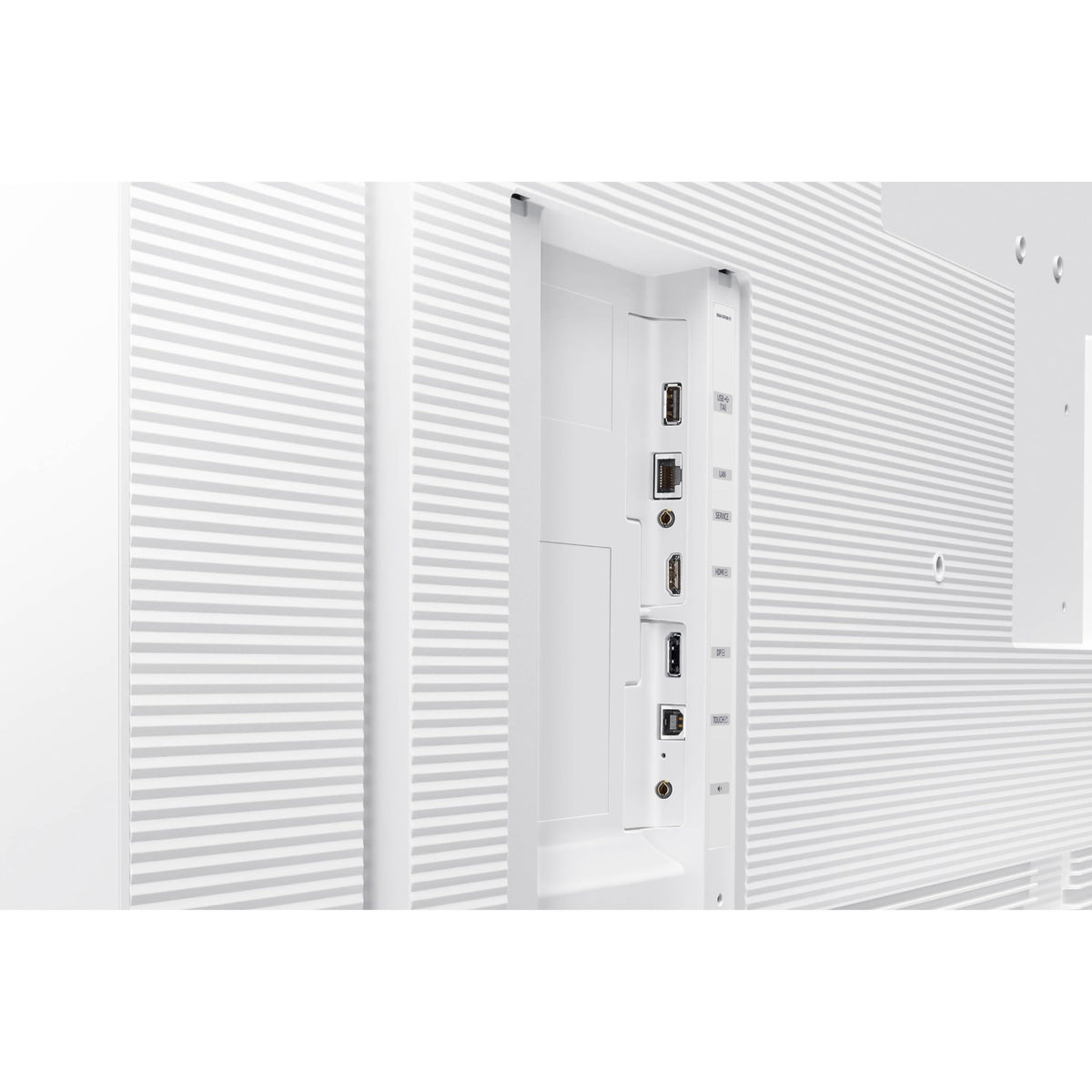 Samsung built-in speakers deliver clear audio for video calls and media.