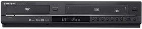 Samsung DVD/VCR combo remote included, showcasing easy-to-use controls.