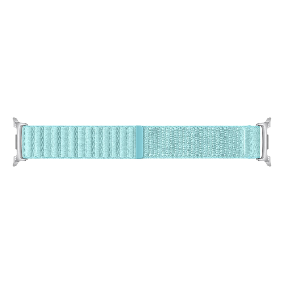 Samsung fabric band closeup nylon texture highlighting breathable comfort