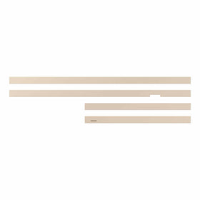 Modern profile bezel with natural wood finish for subtle, contemporary decor.