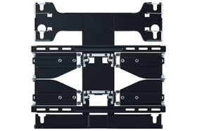Samsung Full Motion Slim Wall Mount close-up shows ultra-slim profile for clean walls.