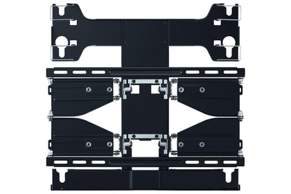 Samsung Full Motion Slim Wall Mount close-up shows ultra-slim profile for clean walls.