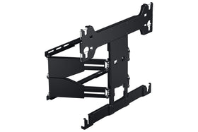 Samsung WMN-B05FB/ZA mounted on wall with compatible TV for secure fitting.