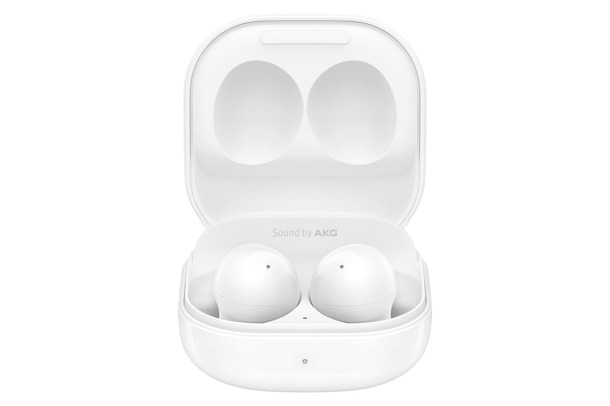 Samsung Galaxy Buds2 touch controls enable quick playback adjustments.