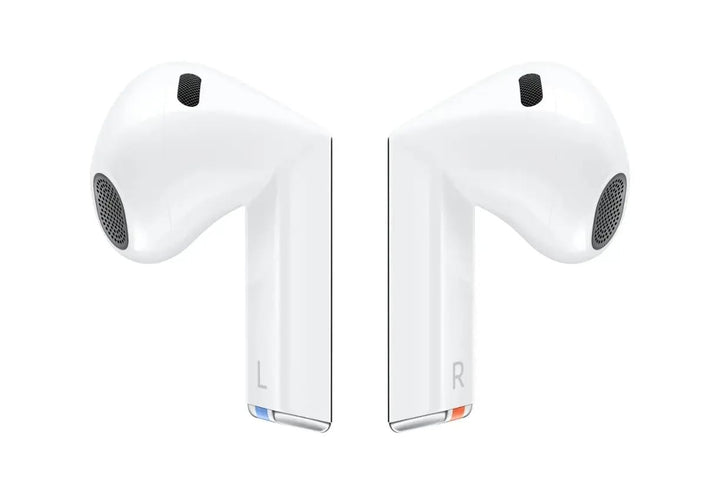 Samsung Galaxy Buds 3 front packaging showing model and clean white finish for premium look