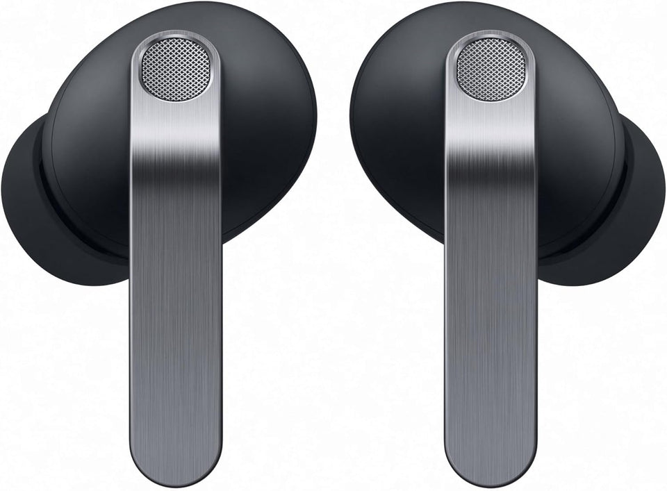 Samsung Galaxy Buds 4 Pro in case in black, ready for on-the-go charging.